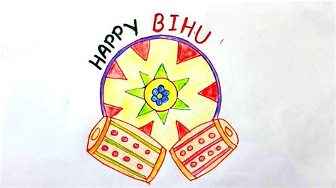 Bihu Festival Drawing // Happy Bihu Drawing // Kids Drawing // .